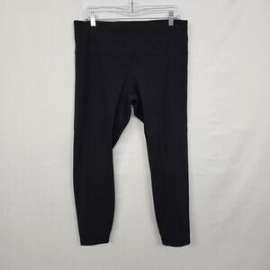 Lululemon Wunder Train High Rise Ribbed Tight 25" Women's 14 Black